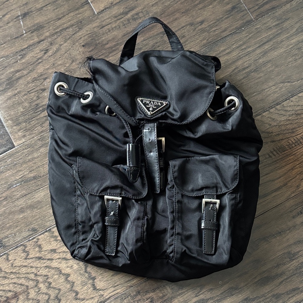 Vintage Prada Black Bag-Pack